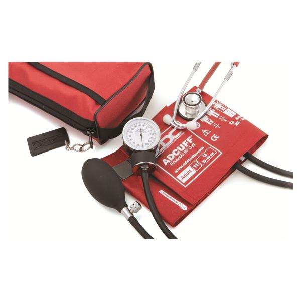 Aneroid Kit Classic Pro's Combo II DH Red Adult 23-40cm 300mmHg Ea